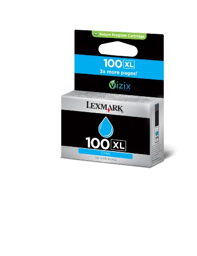 Lexmark 14N1069E 100XL Tintenpatronen Hohekapazität 600 Seiten Rückgabe, cyan - 3