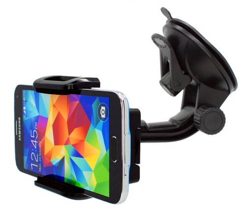 Mobilefox KFZ SET 360Â° Universal Handy Halterung Auto Halter fÃ¼r die Windschutzscheibe mit Ladekabel