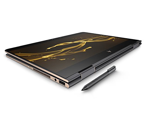 HP Spectre x360 13-ac002na 13 3-inch FHD Touch Screen Convertible Laptop with Stylus  Dark Ash Silver  -  Intel Core i7-7500U  8GB RAM  512GB SSD  Win