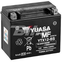 YUASA 61314 - Bateria alta calidad YTX12-BS Combipack (con electrolito)