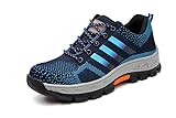 botas seguridad cofra  Aizeroth-UK Unisex Hombre Mujer Zapatillas de Seguridad con Punta de Acero Antideslizante S3 Zapatos de Trabajo Cómodas Calzado de Trabajo Deportivos Botas de Protección Industria Construcción