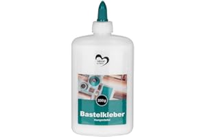 Ideen mit Herz Bastel-Kleber | flüssig Leim | auf Wasserbasis | lösungsmittelfrei | trocknet transparent | geeignet für Kinder | ideal für Holz, Papier, Fotos, Filz, Pappe, Textilien (250 ml)