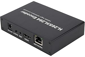 EXVIST H.265 1080P HDMI Video Encoder HDMI a RTMP con Ranura para Tarjeta SD MAX. 128G DDNS HTTP RTMP RTSP TS UDP Compatible with ONV/HK para Live Streaming a Youtube Facebook Vimeo etc.