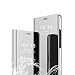 Produktbild Yichxu Samsung A7 2018 Hülle, Spiegel Clear View Standing Handyhülle für Galaxy A7 2018, Mirror Makeup Plating Schutzhülle PU Leder Flip Tasche Case Cover für Samsung Galaxy A7 2018, Silber