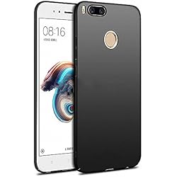 NAVT Xiaomi Mi 5X Funda,Ultrafino Estructura completamente rodeada la estructura de superficie mate Durable PC Protector teléfono funda para Xiaomi Mi 5X Smartphone (negro)