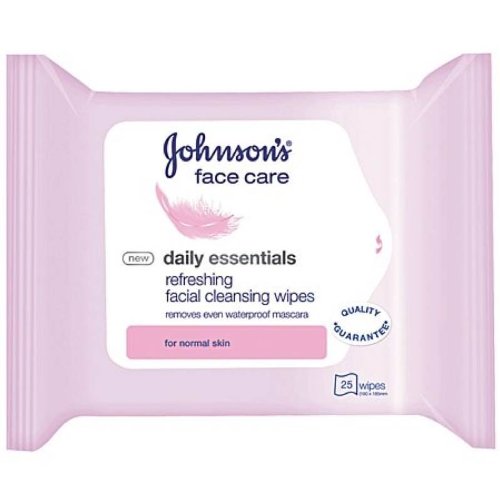 Johnson'S Face Care Daily Essentials Facial Cleansing Wipes 25 Wipes - Pack Of 4