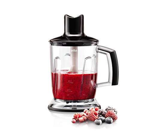 Braun MultiQuick 7 MQ 745 Aperitive Stabmixer, 750 W, Standmixer-Aufsatz (1.250 ml), Edelstahl-Schneebesen, EasyClick System, PowerBell Technologie - 4