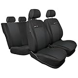 Las fundas universales para asientos tienen soluciones que permiten ajustarse perfectamente en los asientos delanteros estándar, el banquete trasero y los reposacabezas. Las fundas tienen cremalleras en la banqueta trasera, lo que los hace adecuados para la mayoría de los tipos de banquetas partidas (banquetas integradas, partidas en la parte derecha e izquierda).