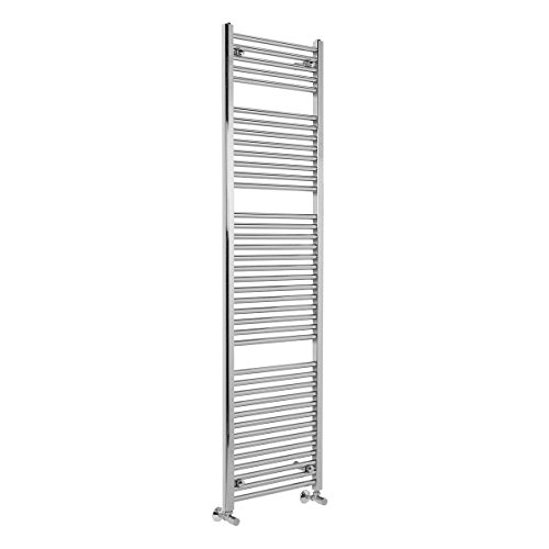 Scaldasalviette Design Calorifero Bagno Termoarredo Moderno Bergen 1800 x 500mm Interasse: 450mm - 643 Watt Cromato
