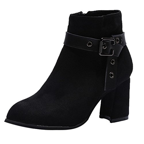 ✿✿ Men Ankle Boots, Xinantime Round Head Thick Bottom Martin Boots Classic Ankle Boots