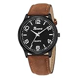 Cramberdy Uhr Damen Armbanduhr Frauen Armbanduhr Mädchen Mode Leisure Uhren Leder Analoge Quarz Armbanduhr Damen Uhr