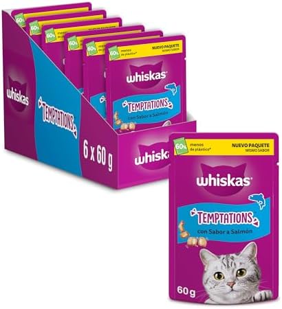 Whiskas Temptations con Salmone 6x60g