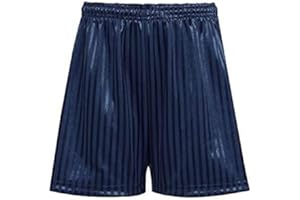 Alanna Jones Shadow Stripe PE Shorts Unisex Boys Girls Children Summer School Gym Sports Games Football Cycling – School Uniform Drawstring PE Shorts