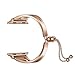 Produktbild Armband Kompatibel für Apple Watch Band, 38mm 42mm, Frauen Mädchen Einstellbare Edelstahl Modeschmuck Armreif Manschette für Serie 4 3 2 1,Gold,38mm