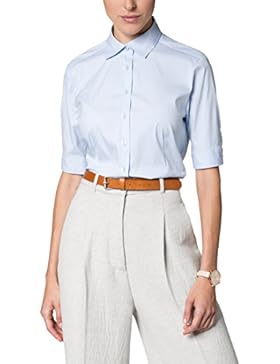 ETERNA Kurzarm Bluse COMFORT FIT unifarben