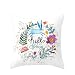 Produktbild Yooshen Osterdekoration Kissenbezuge Kissenhülle Lindt Osterhase Ostereier Dekokissen Fall Throw Pillow Covers Bettwäsche Für Autos Sofa Startseite Easter Dekorative (45cmX45cm) (D)
