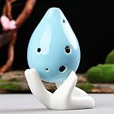 Material ambiental sanitario Aishanghuayi-ou Ocarina, C de tono medio de 6 orificios, Adecuado para Cero-Rendimiento profesional básico, Estudiantes de entrada, Flauta de melocotón, Instrumento musical Ocarina de seis orificios P