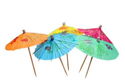 IMS Party 301296 Eisschirmchen "Japan" mit Druck, 100 mm, 100 Stück/Box, gemischte Farben