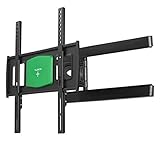 hama ultraslim fullmotion tv wall bracket 65 Unterstützt alle VESA-Standards bis 400 x 400, stufenlos um bis zu +5/-15° neigbar, bis zu 50° schwenkbar an 2 Gelenken, nachträgliche rotation möglich