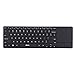 Produktbild kkmoon 2.4 G Funk Tastatur Ultra Slim Dünn Multimedia Touch mit Hintergrundbeleuchtung Touchpad Trackpad für Mac Desktop Laptop Tablet PC Smart TV 13inch