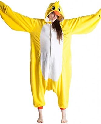 Women Men Adult Duck Unisex Anime Christmas Halloween Carnival Cosplay Kigurumi Outfit Costume Onesies Pajamas Romper Clothing Piece suits