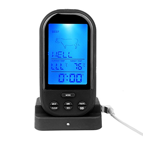 MYTK Fleischthermometer. Grillthermometer zum Kochen und Grillen (Wireless Thermometer)