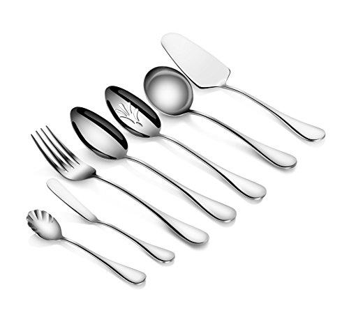 Artaste56433 Rain 18/10 Stainless Steel 7-Piece Hostess Set, Silver