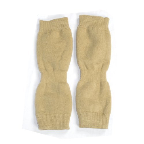 Miki&Co 1 Pair Beige Fleece Knee High Socks Winter Leg Warmers