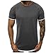 Produktbild Longra Herren 2-in-1 Shirt Gradient Pattern Casual Revers Kurzarm Shirt Coole Shirts Herren t Shirt männer schöne Sport Tops