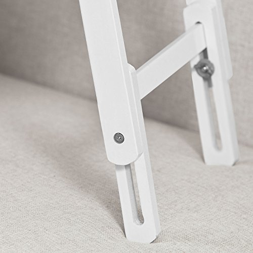 Betttisch, Laptoptisch, Klapptisch aus Holz, FBT02-W, weiß - 8