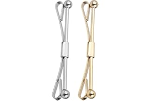 T TOOYFUL Bonarty 2 Stück Krawatte Hemd Krawatte Kragen Pin Krawattenklammer Spange Bar