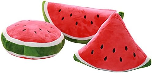 PeiGee Giant 3pcs/Lot Watermelon Plush Toy Home Sofa Decor Cushion Soft Stuffed Fruite Idea Gift