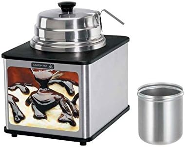 Hot fudge with spoon