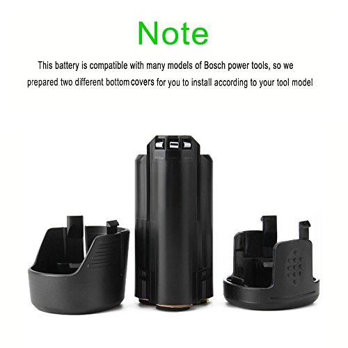Creabest 10,8V 3,0Ah Ersatz-Akku für Bosch 2607336013 2607336014 2607336027 2607336863 2607336864 2607336996 BAT411 D-70745 BAT411A BAT412 BAT412A BAT413 BAT413A BAT414 - 2