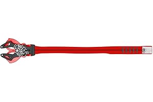 Kong Karabinerhaken mit Gurtband Prog XL, Schwarz/Rot, 45 cm