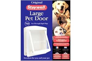 Staywell – 760 Casa Blanca Animales Perros Grandes para puerta – con nítido Perros Tapa