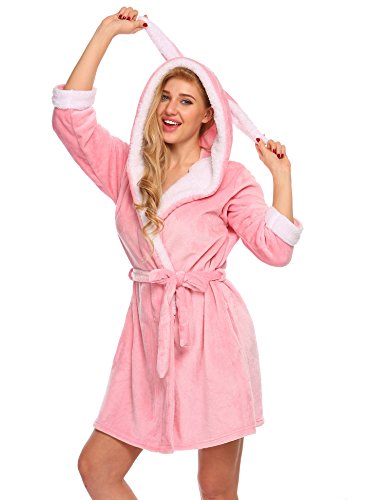 Preisvergleich Produktbild ADOME Damen Fleece Jumpsuit Muster Einteiler Overall Strampelanzug Reißverschluss Hausanzug