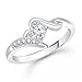 Meenaz Jewellery Silver Plated Rings For Girls ,Women In American Diamond CZ Ring Jewellery For Women -Finger Ring 292 RS.279.00