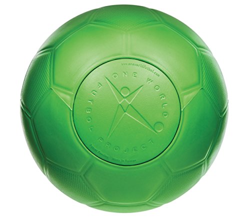 One World Play Project Pelota Ultra Durable de fútbol para niños y Adultos. ¡Nunca se desinfla y Nunca Necesita una Bomba! Disponible en tamaños 5 y 4 Parques Infantiles y para la práctica de fútbol.