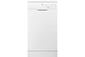 AEG 5000 Series Freestanding Dishwasher, FFX52507ZW, Dishwasher with AirDry Technology, 10 Settings, Customisable Space with MaxiFlex Drawer, Quik Program, 46 dB, 45cm, White, Class E
