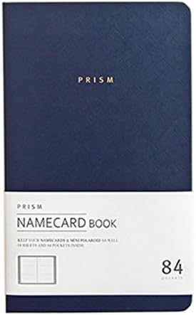 INDIGO Prism Name Card Book - Business Card Holder, Organizer, Instax Mini Photo Album (Navy)