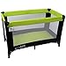 iSafe Rest & Play Luxury Travel Cot/Playpen - Lime (Black/Lime) 120 cm x 60 cm Complete With Mattress