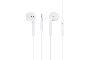 BONBELONG Écouteurs 3,5mm, Écouteurs Intra-Auriculaires, Écouteurs Filaires Anti-Bruit avec Microphoneet Contrôle du Volume, pour iPhone,iPad,iPod,Android,PC et Autres Appareils avec Prise Jack 3,5 mm