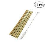 Las pajas de bambú natural son extremadamente fuertes y duraderas por naturaleza, y no contienen tintas o tintes.