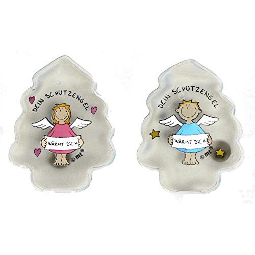 Michel Toys 512512 Taschenwärmer 'Schutzengel', mehrfarbig (Farbe zufällig, 1 Stück)
