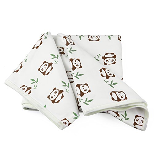 Babydecke / Kinderdecke / Babybettdecke / Erstlingsdecke mit niedlichem Panda Motiv aus SUPER KUSCHELIGER Baumwolle für Jungen und Mädchen - 3