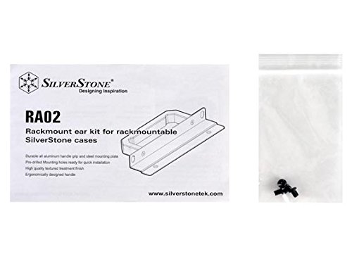 SilverStone SST-RA02B – Rackmount Handgriffe für PC Gehäuse GD07 GD08 GD09 GD10, Aluminum, schwarz - 4