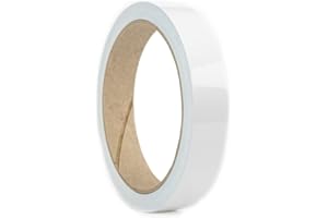 ‎1A STYLE STICKER Auto Zierstreifen Folie Folienstreifen weiß Glänzend Autodekor Pinstripes Dekorstreifen Modellbau KFZ Wohnwagen Boot (20mm, Weiss)