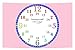Produktbild LAUTLOSE Wanduhr Kinder Lernuhr Mädchen rosa zur Einschulung Uhr modern Dekoschild Bild 39 x 25cm