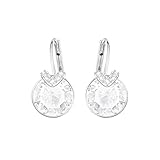 Swarovski Orecchini Bella V, bianco, placcatura rodio
